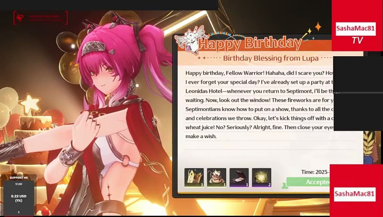 Highlights of live stream: "Everyone, it's my birthday! 37 years old btw. Part 5"