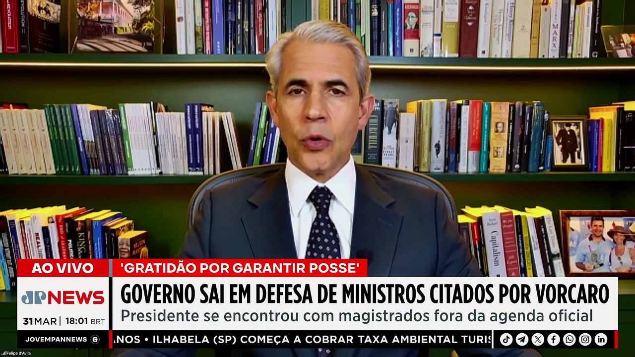 LULA DEFENDE MINISTROS CITADOS POR VORCARO / ATAQUE A FLÁVIO BOLSONARO | OS PINGOS NOS IS - 31/03/26