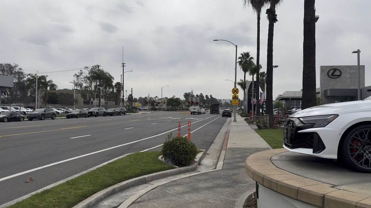 BNSF 3807 Leads Eastbound Intermodal Train Rolling Through Riverside CA.