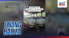 Estudyante na walang kasama sa moving-up ceremony, niyakap ng kaniyang mga guro | Unang Balita
