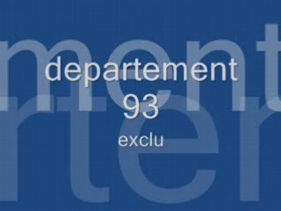 Departement 93..   inedit  .2008