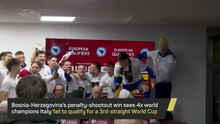 Bosnia-Herzegovina players storm press room in World Cup celebrations
