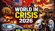 “World in Crisis 2026: War, Markets, AI Boom and Rising Global Tensions Shake the Future” 🌍🔥