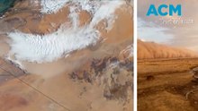 ‘Wall of dust’ moves across Sahara in wind storm