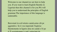 IMPRENDÎ L'INGLEISE IN LIGURIAN(Contegnuo in ingleise)inta vòstra lengua nativa