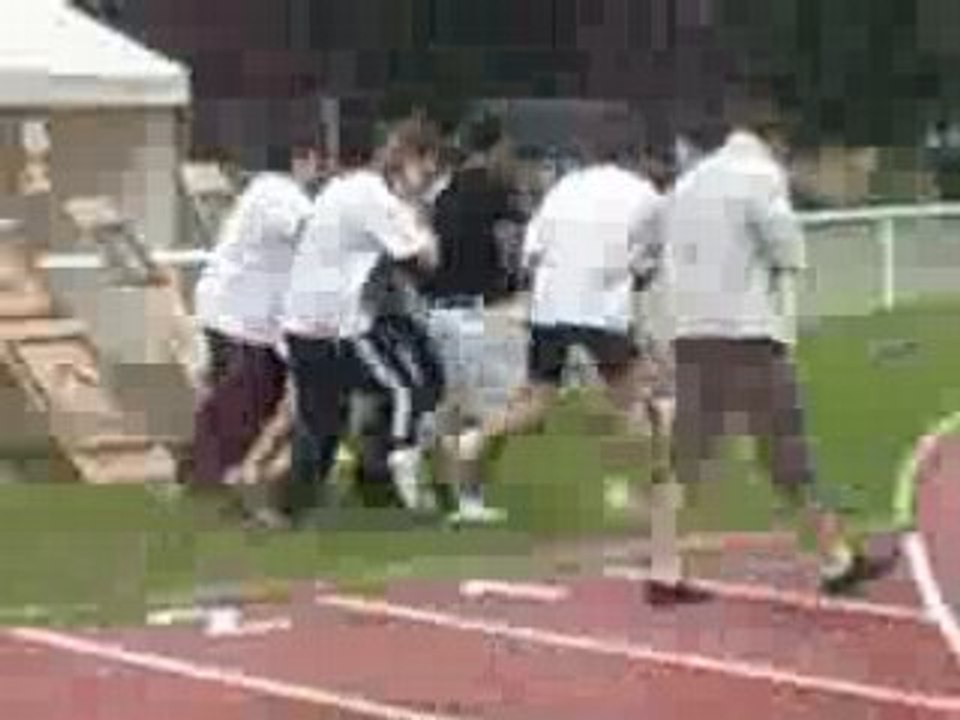 Christophe à l'eau!