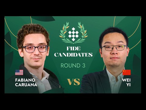 🔥 Caruana scores another big win! Fabiano Caruana defeats Wei Yi in Round 3 of the FIDE Candidates Tournament 2026. A strong and precise performance from Caruana in this exciting Candidates clash. #chess #candidates2026 #caruana #weiyi #grandmaster #c