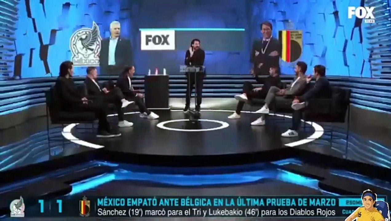 Cuadro titular mexico y Bélgica empataron