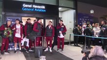 Dünya Kupası biletini alan A Milli Futbol Takımı, İstanbul'a geldi | Ajansspor | AA