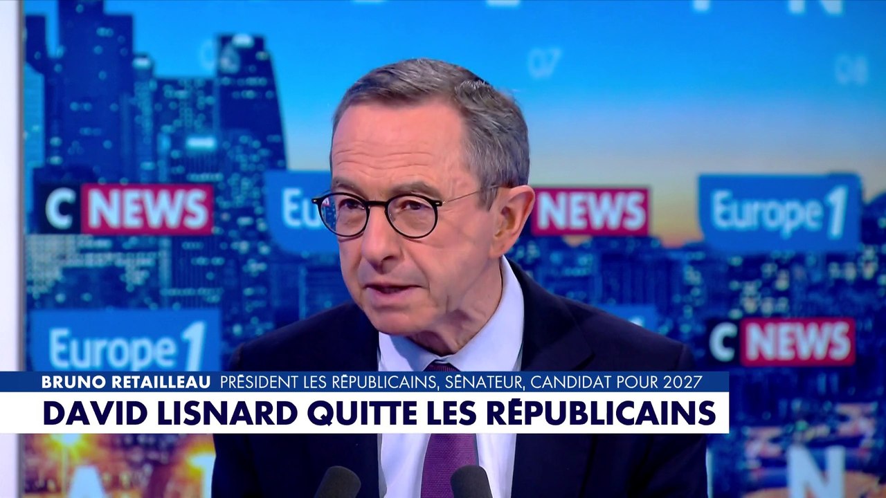 Bruno Retailleau : «Je ne comprends pas la décision de David Lisnard»