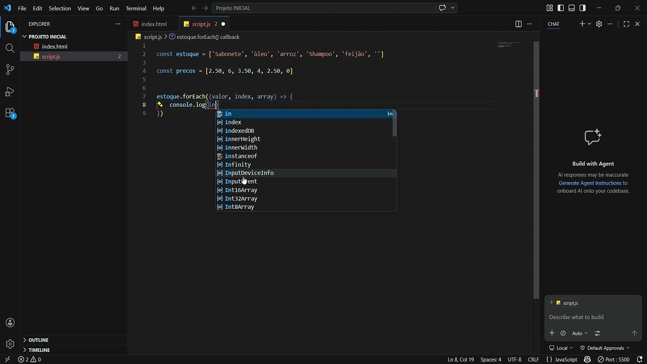 JS: Iteradores de Arrays - Parte 1