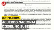 Gobierno y gasolineros acuerdan mantener precio del diésel en 28.30 pesos
