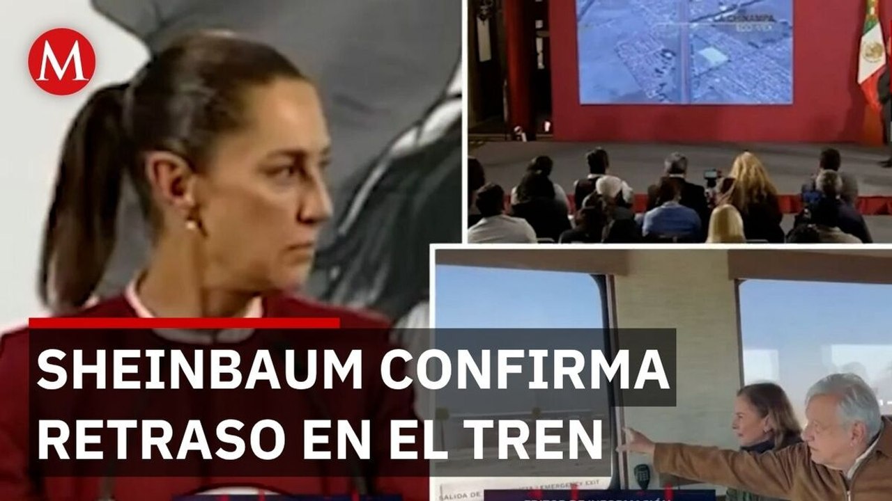 Claudia Sheinbaum anuncia retraso en inauguración del tren Lechería-AIFA