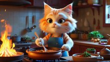 Cute Cat Cooking Like a Lady 😻👩‍🍳  Adorable Kitchen Moments 😍