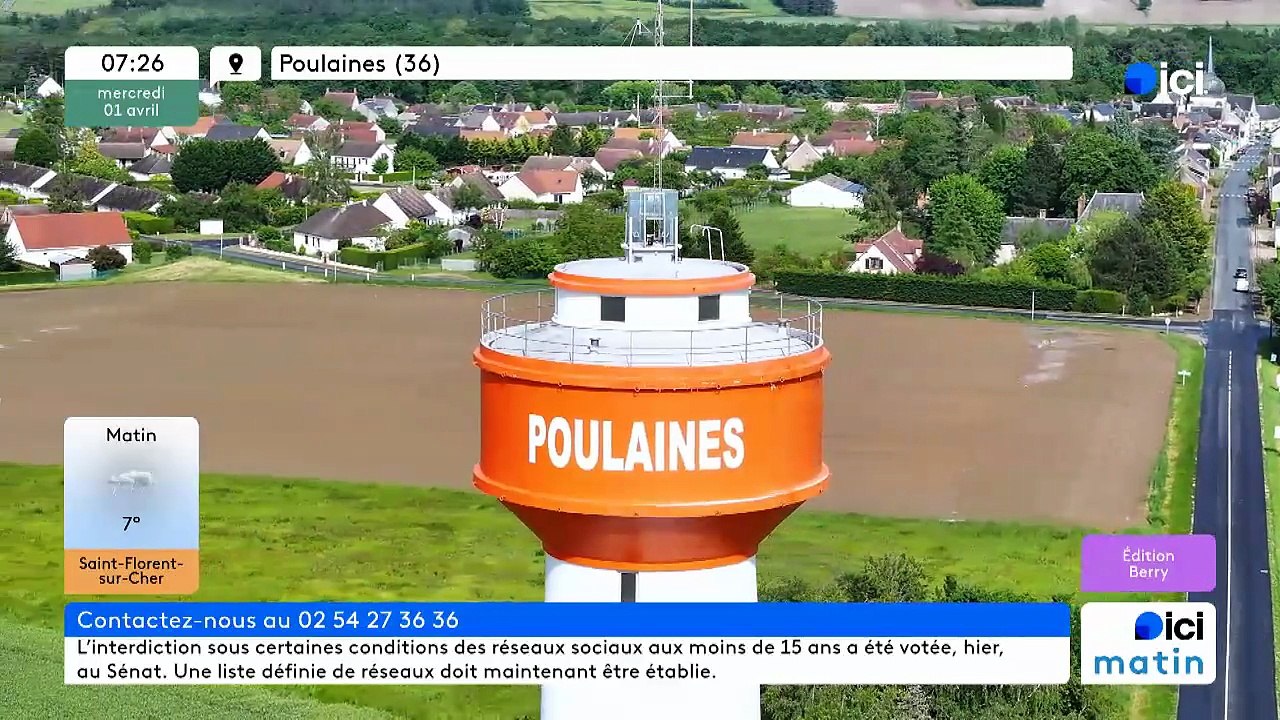 01/04/2026 - ici matin par ici Berry en vidéo