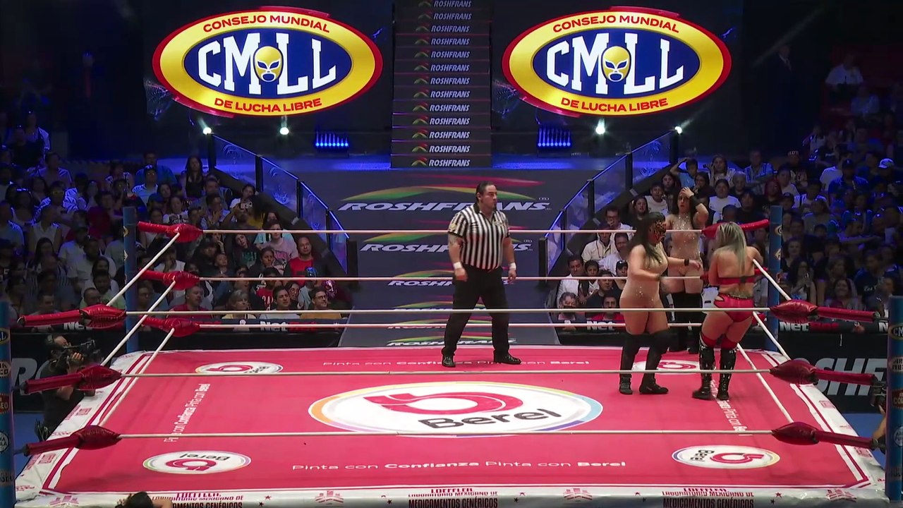 2024.06.18 CMLL Martes Populares - Zeuxis & Stephanie Vaquer vs Tessa Blanchard & Lluvia