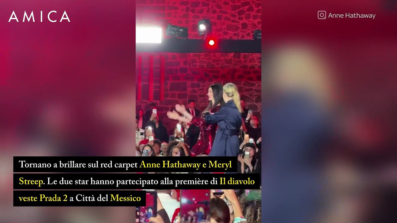 Anne Hathaway e Meryl Streep, beauty look a confronto sul red carpet