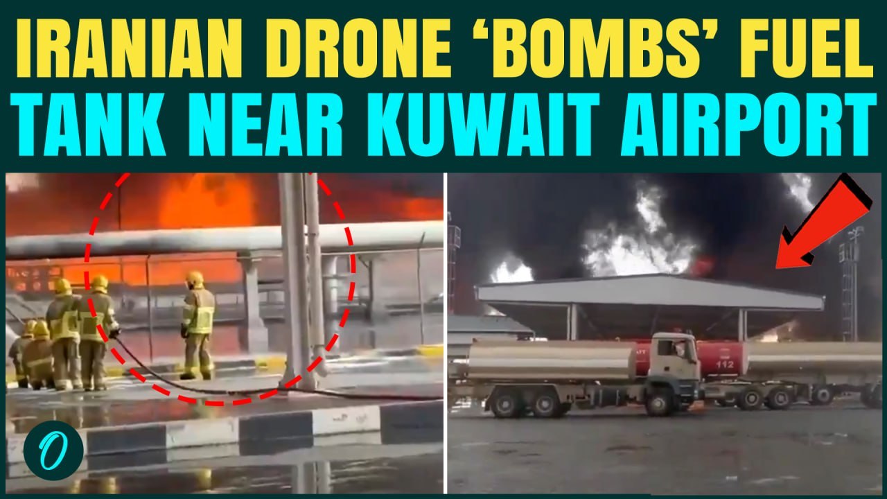 Kuwait Airport ATTACKED? Iranian Drone Strike Fuel Tank Near Kuwait Airport | CHILLING Video