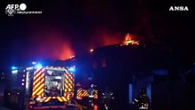 Scoppia incendio nella citta' ucraina di Khmelnytsky dopo un attacco di droni russi