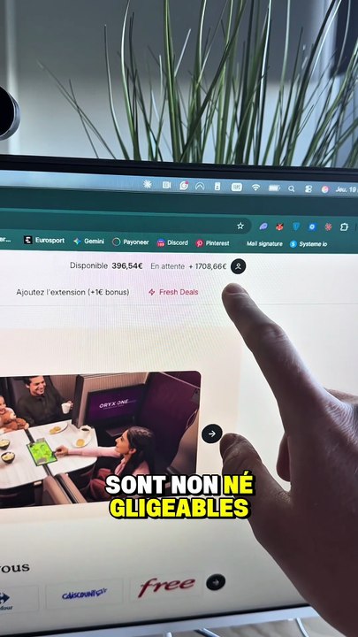 Utilise 2x ton propre argent