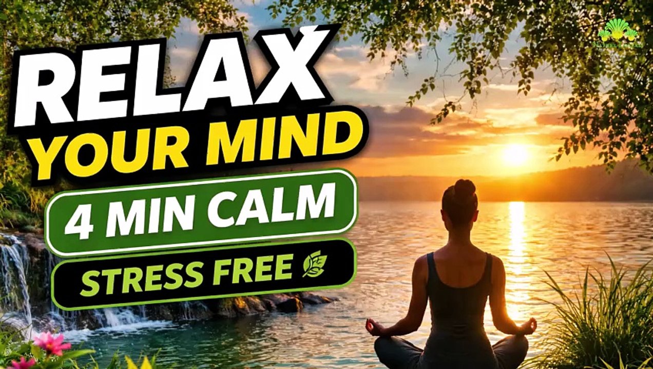 4 Minute Meditation for Stress Relief & Calm Mind