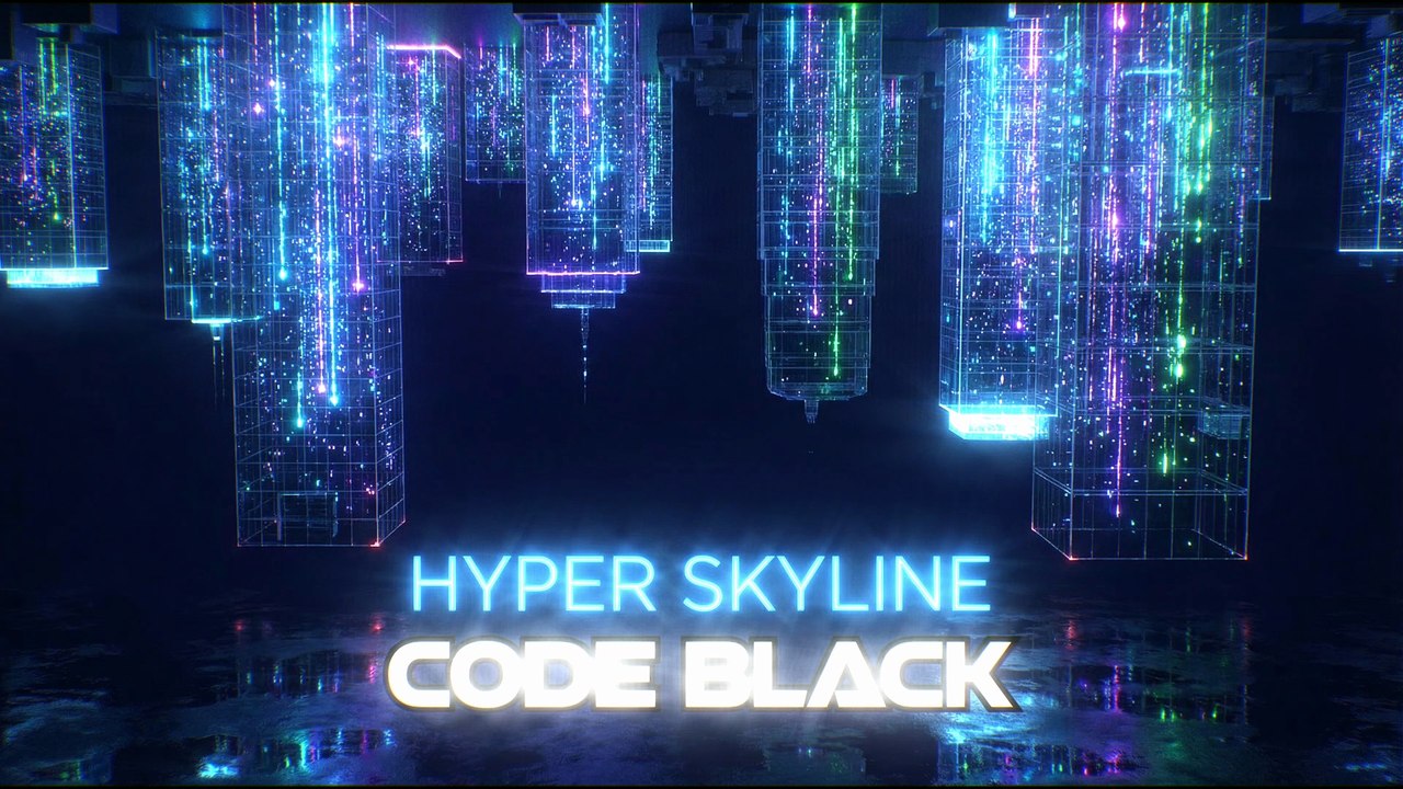 Hyper Skyline 🌆 | CODE Black (Official Audio Visualizer) | Cyberpunk EDM Music 2026