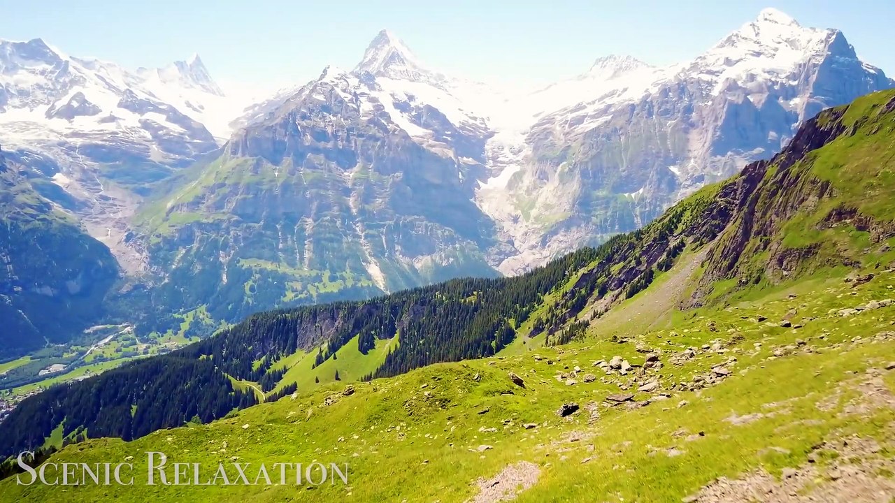 Swiss Alps 4K -  with Calming Music