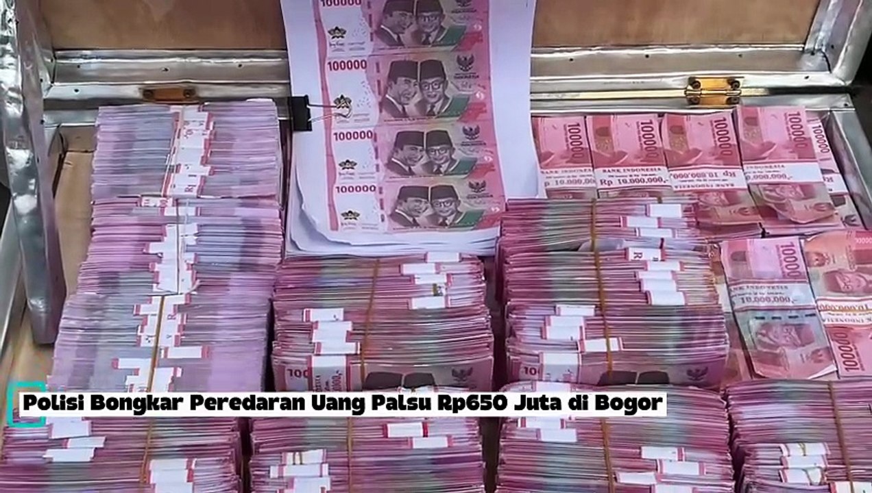 Uang Palsu Rp650 Juta Disita, Polisi Ringkus Pelaku di Hotel Bogor