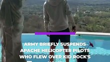 U.S. Army had previously suspended the Apache helicopter pilots who flew directly Kid Rock's home
