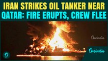Iranian Projectile STRIKES Oil Tanker Near Qatar, Massive Fire Erupts in CHILLING Video