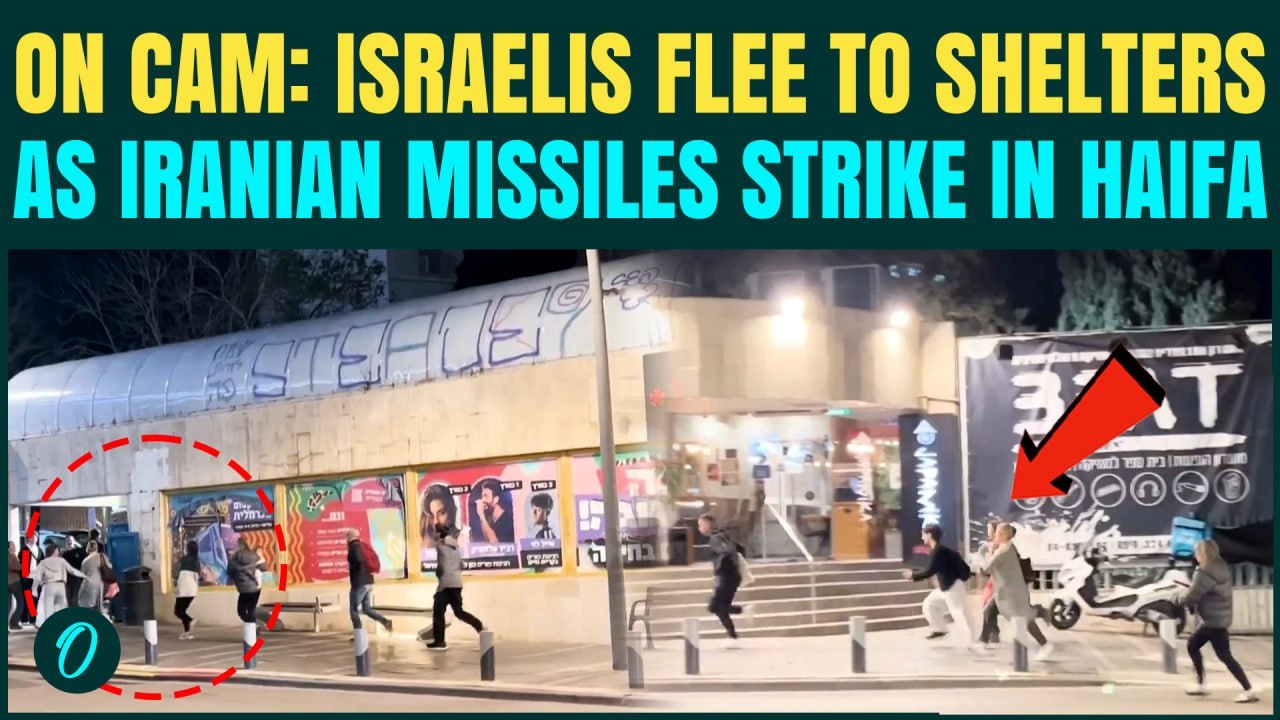Israelis FLEE In Panic as Iran POUNDS Haifa With Ballistic Missiles- CHILLING Video Caught on Cam