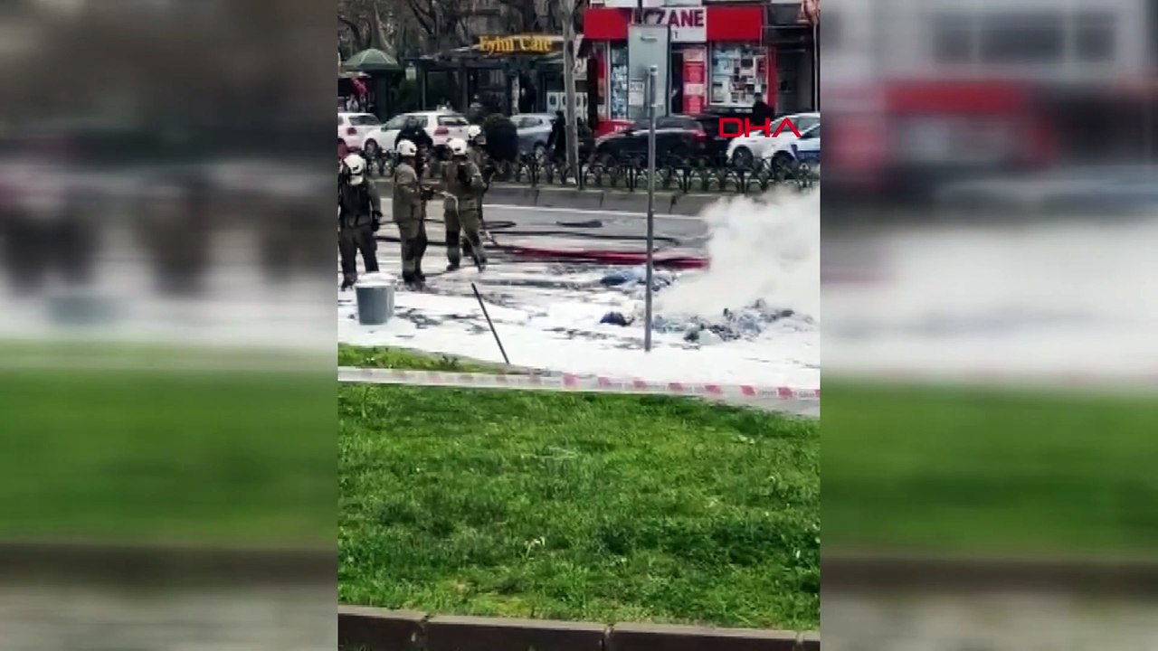 Çöp kamyonunda şiddetli patlama! Fatih’te cadde ulaşıma kapandı