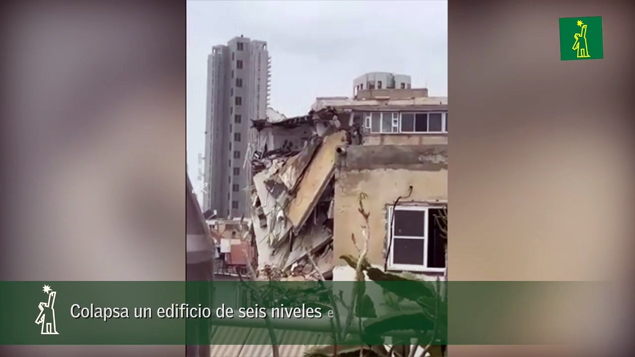 Colapsa un edificio de seis niveles en Tel Aviv