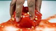 👉 A tomato exploding/crashing dramatically (against glass, floor, or someone’s face)