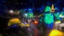 Maltempo a Campobasso: vigili del fuoco su gommoni, a Termoli salvato automobilista