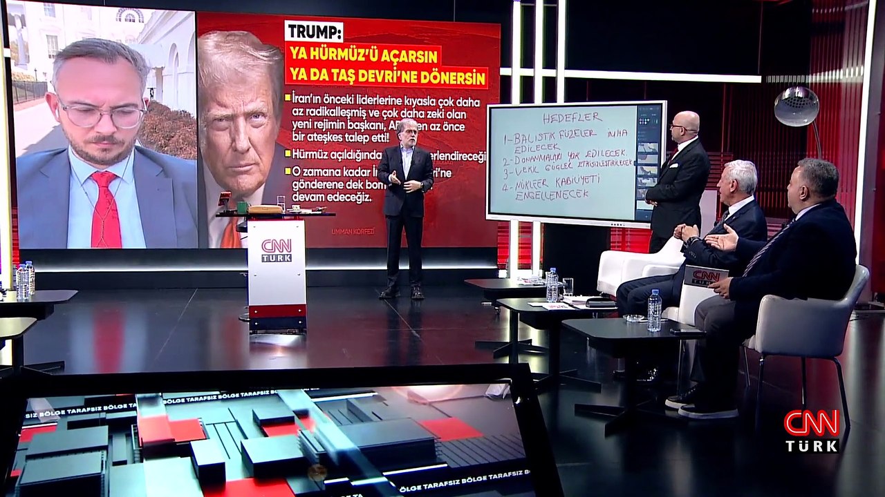 Savaşın 33. günündeki Trump'ın İran mesajları ve ABD'nin Orta Doğu'daki askeri yığınağı Tarafsız Bölge'de konuşuldu