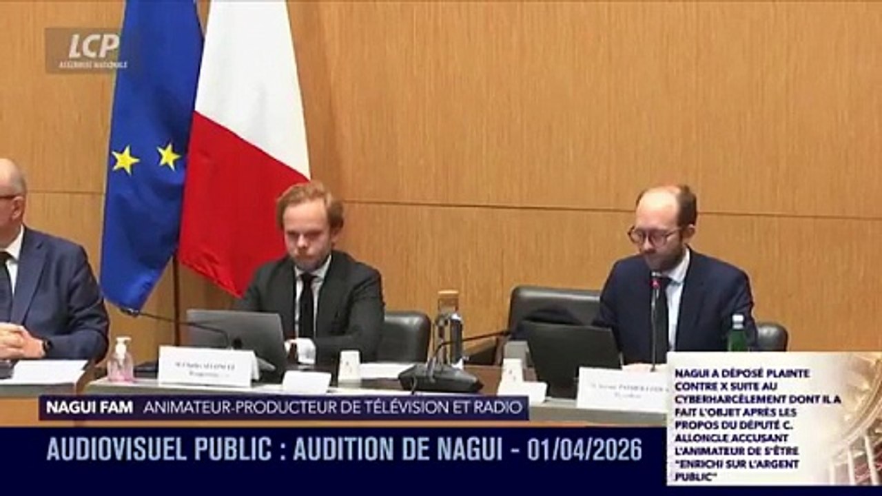Gros clash à l'Assemblée entre Nagui et Charles Alloncle: "Vous me jetez en pâture sans preuve en déclenchant des menaces et des messages racistes"