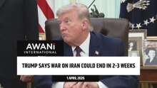 Trump says war on Iran could end in 2-3 weeks
