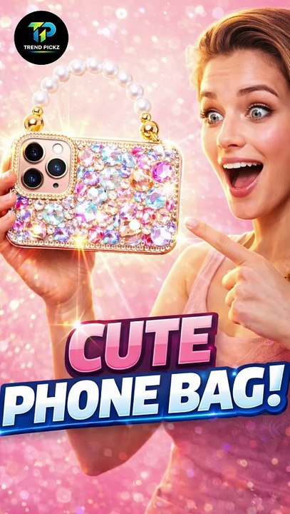Cute Handbag iPhone Case 😍 | Stylish Phone Case With Pearl Strap
