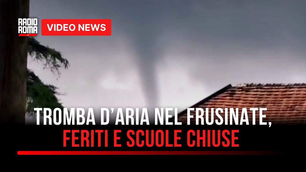 Tromba d’aria nel Frusinate, feriti e scuole chiuse