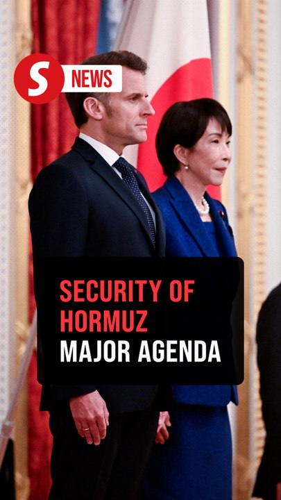 Japan, France agree to step up coordination on Hormuz, Iran war