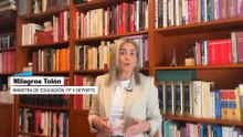 Milagros Tolón, ministra de Educación, FP y Deporte: "El Gobierno condena con la máxima firmeza este tipo de cánticos"