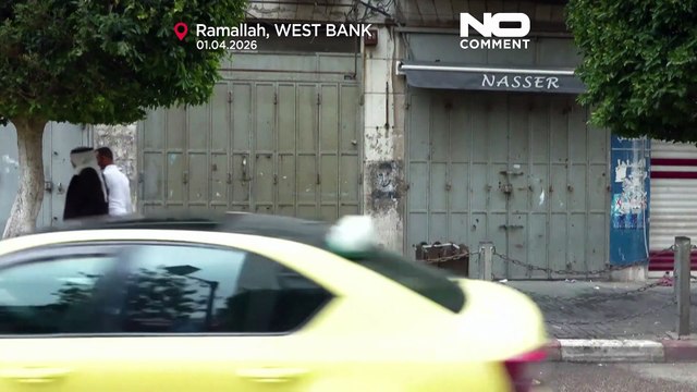 Általános sztrájk miatt kiürültek Ramallah utcái