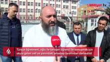 Okul koridorunda skandal görüntü: Senin etini kemiklerinden ayıracağım