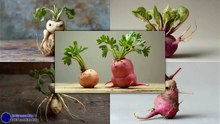 Unusual Human-Shaped Radish Root Vegetable #artcompareblog