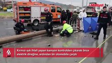 Kırmızı ışık ihlali faciaya dönüştü! Direğin altında kalan yaşlı adam öldü