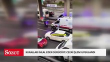 Ambulans durduruldu: Kuralları ihlal eden sürücüye cezai işlem uygulandı