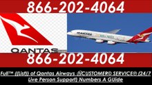 ◥✥◤✿Official GUIDE⚛ How Do I Contact Qantas AirwaysCustomer Support✿◢✥◣