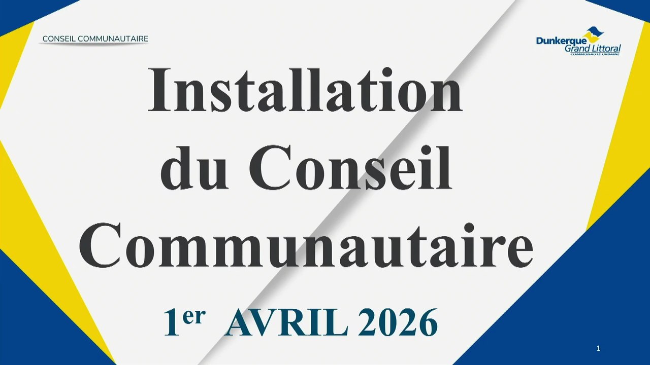 Conseil de la Communauté Urbaine de Dunkerque du Mercredi 1er Avril 2026 (Replay)