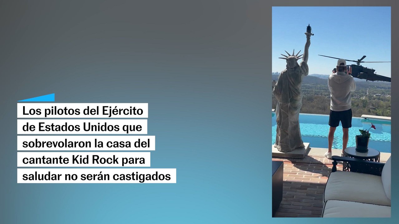 Perdonan a pilotos que sobrevolaron la casa de Kid Rock
